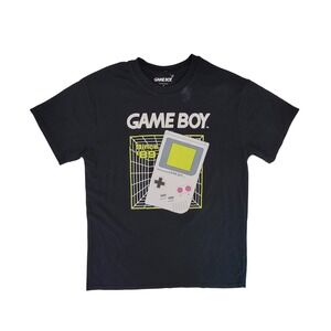 Nintendo Game Boy T Shirt Black Graphic Print Retro Gaming Mens Size‎ M